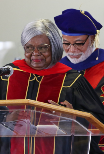 dr underwood pictured with Dr. Betty Howard