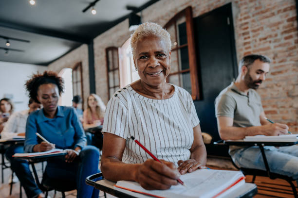 Adult students in the classroom